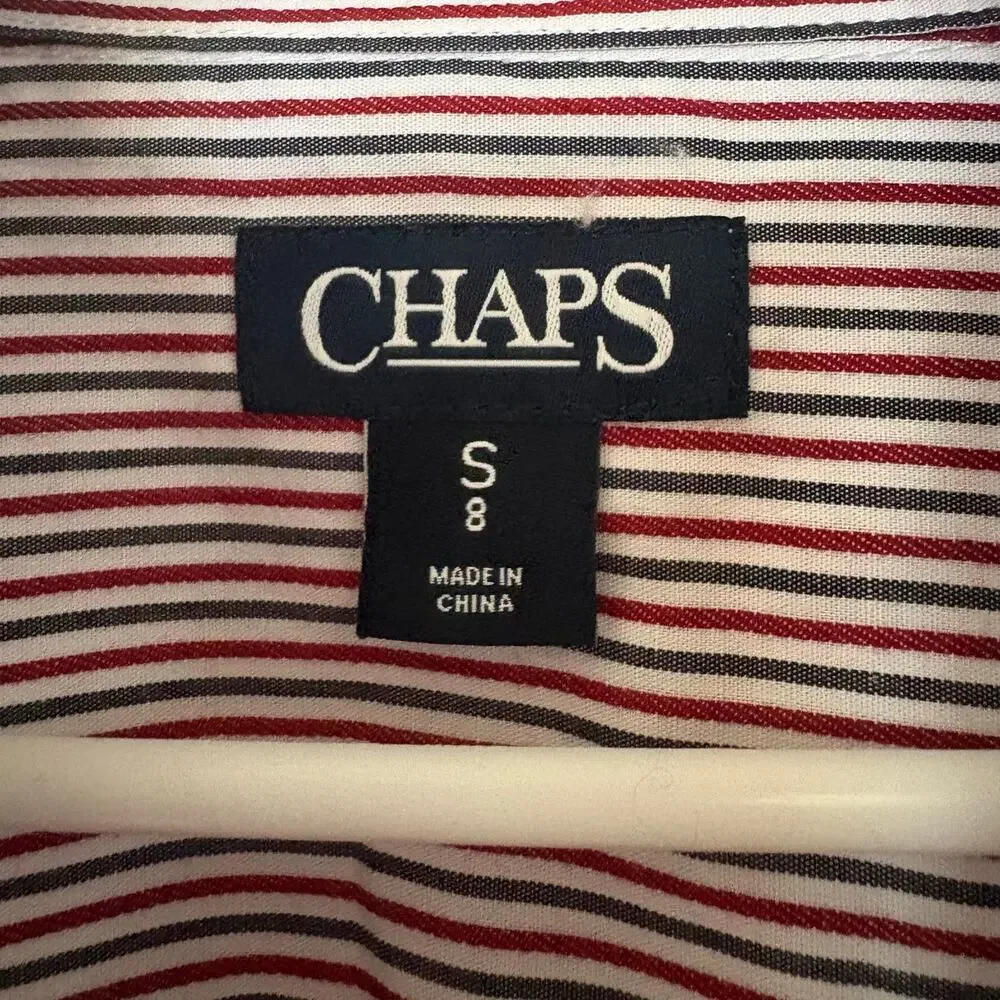 Chaps Sweater Vest and Button Down Set Boys Size 8